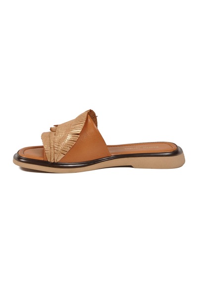 Pierre Cardin Taba Hafif İnce Taban Kadın Günlük Terlik Pc-54624 Z