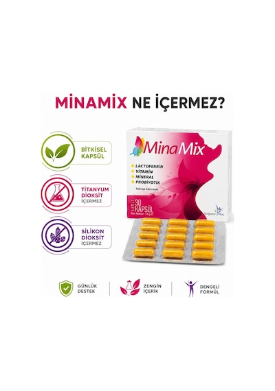 Lactoferrin Vitamin Mineral Probiyotik İçeren Takviye Edici Gıda