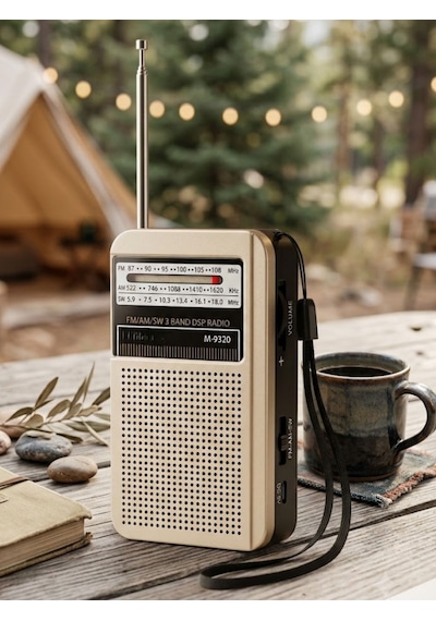 Şarjlı Cep Radyosu Fm Am Sw 3 Bant Dsp Çipli Deprem Çantası İçin Küçük El Radyosu