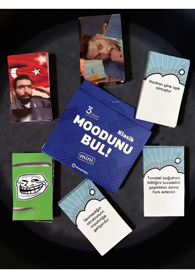 Moodunu Bul Mini Klasik Kart Oyunu 3. Paket 45 Kart