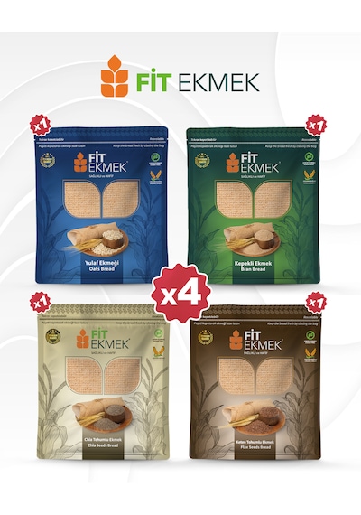 Fit Kepekli, Yulafli, Chia Ve Keten Tohumlu Lavaş Ekmeği 300gr