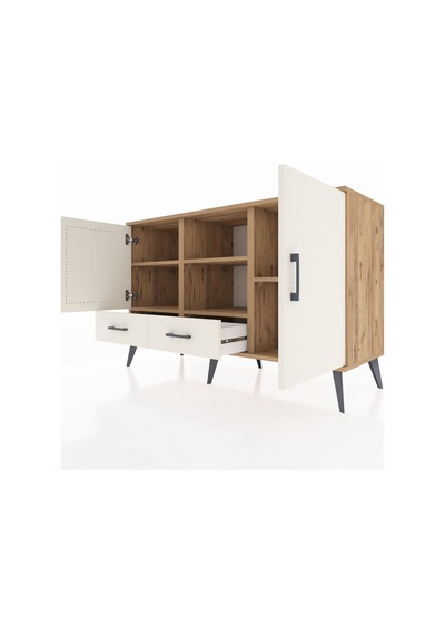 Hyperion Konsol 5 Raflı 2 Çekmeceli 3 Kapaklı 132x44x83 Çam-aytaşı Aytaşı Hyperion Konsol 5 Raflı 2 Çekmeceli 3 Kapaklı 132x44x83 Çam-aytaşı Aytaşı