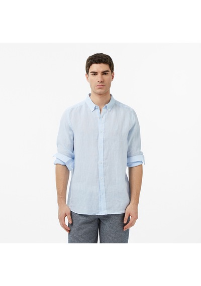 Nautica Erkek Mavi Regular Fit Keten Gömlekdüzw65103t
