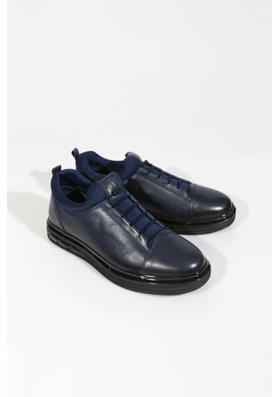 Dgn 2045 Erkek Düz Taban Sneaker Lacivert