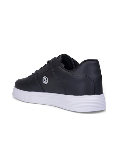 Nstil Unisex Spor Ayakkabı Rahat Yumuşak Taban Kaymaz Günlük Bağcıklı Sneaker 408 Siyah Beyaz