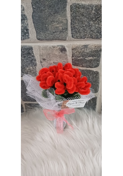 20 Adet - Hediyelik Magnet - Mini Buket Magnet- Nikah Hatırası , Söz Hatırası