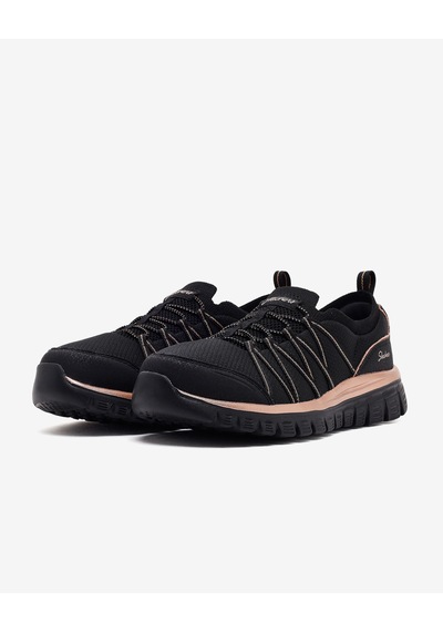 Skechers Graceful Kadın Siyah / Pembe Altin Günlük Ayakkabı 100888 Bkrg Siyah
