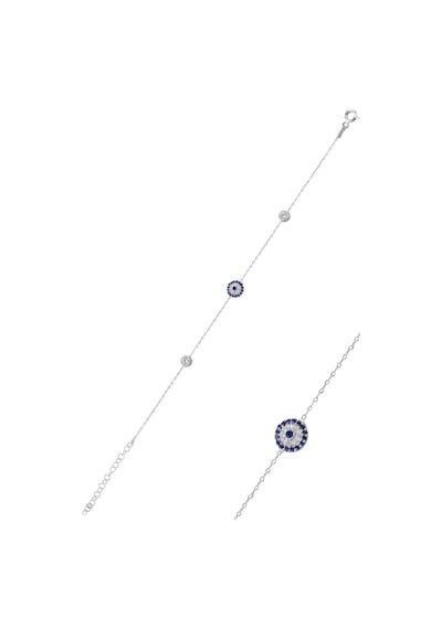 Nazarlık Model Zirkon Taşlı Gümüş Bileklik N11.34443