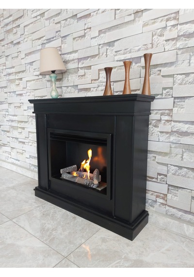 Blueflame Classıcal Black Bacasız Şömine