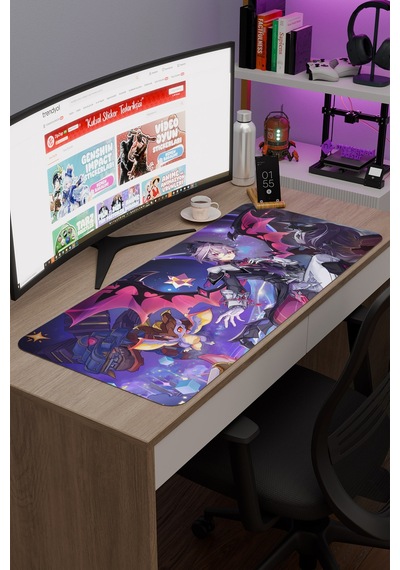 Durin Genshin Impact Anime Oyuncu V5 - 90x40 Xxl Gaming Mouse Pad Fare Altlığı