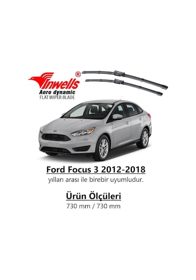 Ford Focus 3 İnwells Ön Muz Silecek Takımı 2011 - 2018