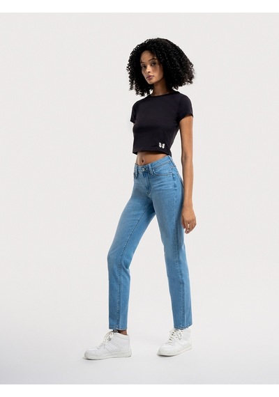 Crop Kadın Tshirt K.kol Siyah