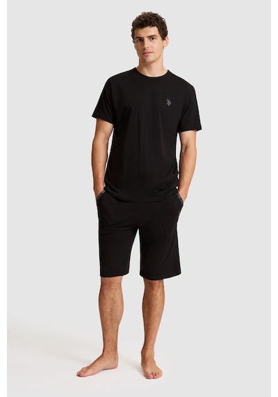 U.s. Polo Assn. Erkek Siyah Pijama Takım 50326135-vr046