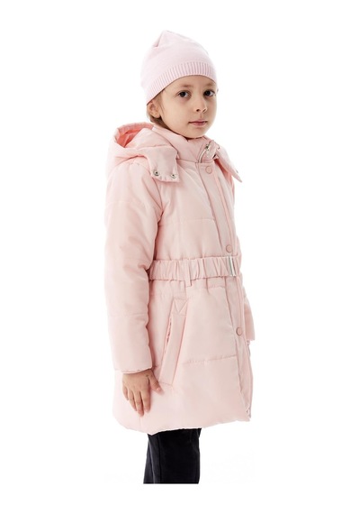 Benitto Kids Kız Çocuk Kapüşonlu Kışlık Şişme Mont 51352 Pembe