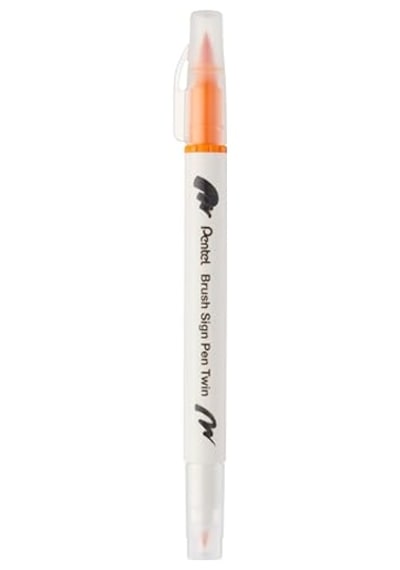 Brush Sing Pen Twin Çift Taraflı Fırça Uçlu Kalem Ochre