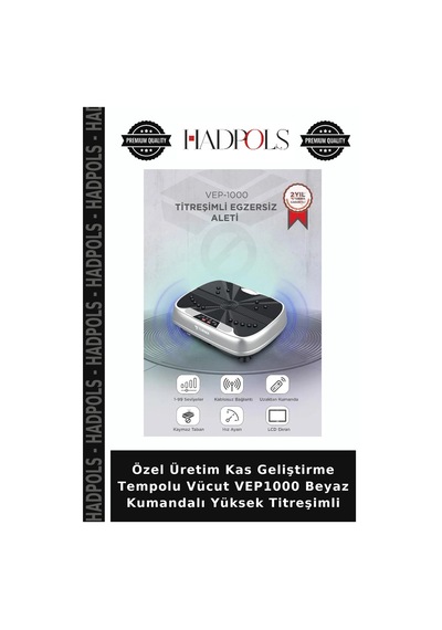 Özel Üretim Kas Geliştirme Tempolu Vücut Vep1000 Beyaz Kumandalı Yüksek Titreşimli