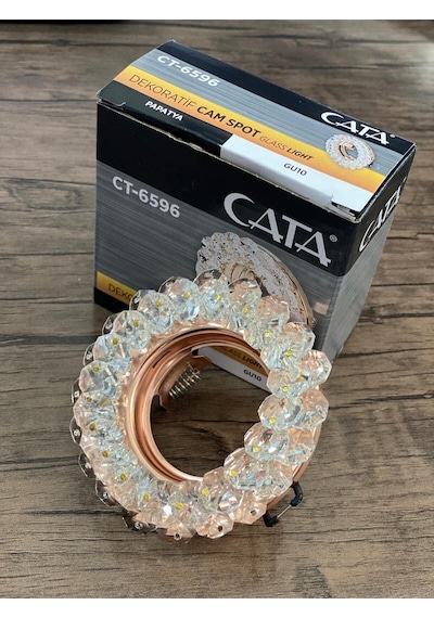 Cata Papatya Cam Spot Ct-6596 Takım Halinde Beyaz Işık