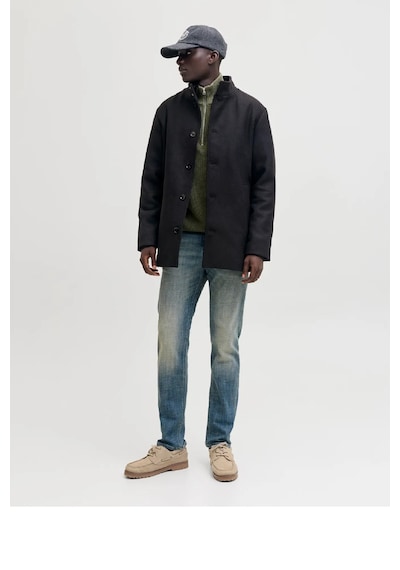 Jack & Jones Jjedetroıt Yün Karışımlı Palto 12295108 Siyah