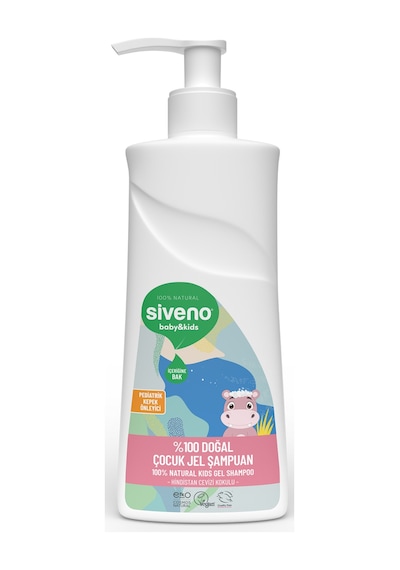 Siveno %100 Doğal Yenidoğan Bebek Çocuk Jel Şampuanı Saç ve Vücut Konak Önleyici 325 ml