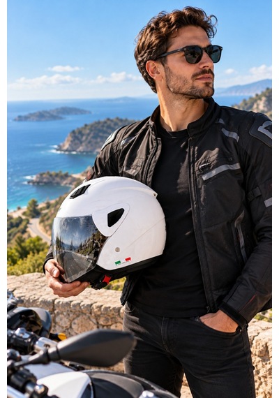 Sw 700 / 733 Yarım Açık Kask Beyaz