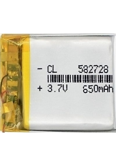 Mp3 Mp4 Akıllı Saat Pil 3.7V 650Mah Şarjlı Li-Polimer Batarya 582728