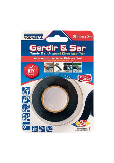 3 Adet Vodaseal Tamir Bandı Gerdir Ve Sar 20mm X 3mt