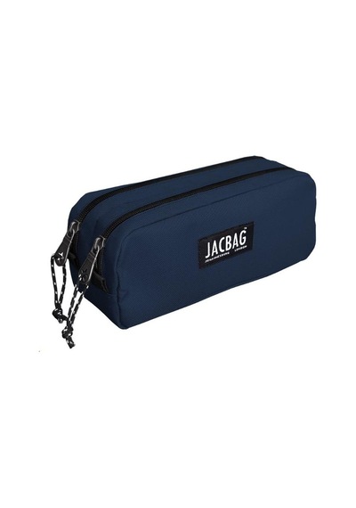 Jacbag Dual Pouch İki Bölmeli Kalem Çantası Lacivert Jac 08
