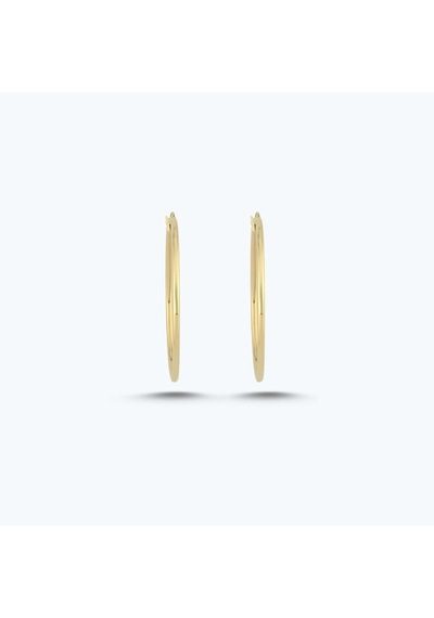 Altınbaş Altın Halka Küpe Akp0244-y-25977-40mm Çok Renkli