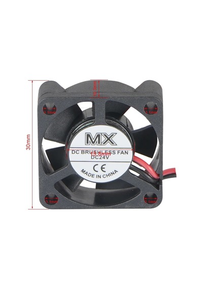 24v Dc 3010 Fırçasız Axial Fan -xh2 Konektör L.10cm