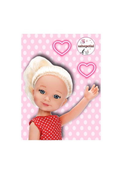Büyük Boy Et Bebek 35cm Mina Kırmızı Puantiyeli Elbiseli Bebek Gerçekçi Mina Model Bebek 35cm