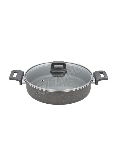 2 Adet Mehtap Granit Karnıyarık Tenceresi 24 Cm Gri 024062 Çok Renkli