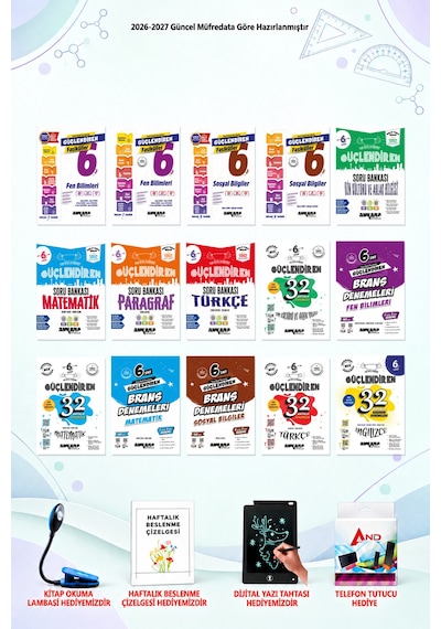 2026-2027 Ankara Yayıncılık 6. Sınıf 15 Kitaplık Muhteşem Set - 1. Seçki