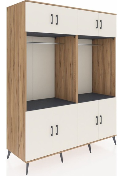 Kronos Gardrop 10 Raflı 8 Kapaklı 2 Askılı 176x59x221 Çam-aytaşı/antrasit Aytaşı/antrasit Kronos Gardrop 10 Raflı 8 Kapaklı 2 Askılı 176x59x221 Çam-aytaşı/antrasit Aytaşı/antrasit