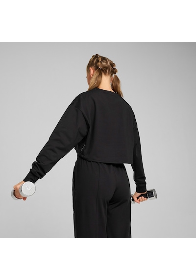 Puma Cloudspun Crossover Crew Kadın Siyah Sweatshirt525879