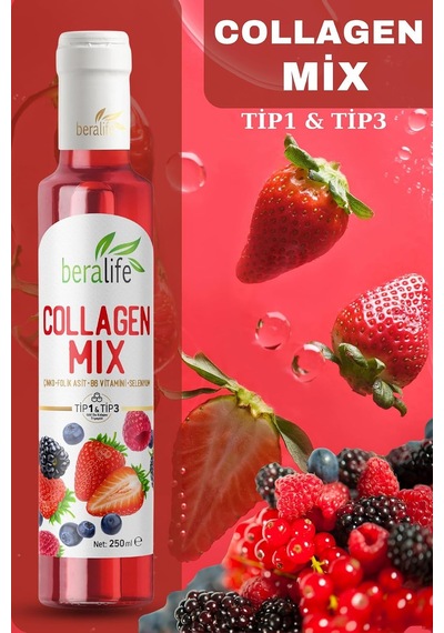 Tr Beralife Collagen Mix-doğal Kolajenli Içecek Tip 1-tip 3 Kolajen