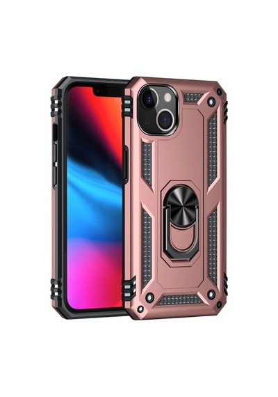 Apple, Uyumlu iPhone 13 Kılıf Sofya Yüzüklü Silikon Kapak - Rose