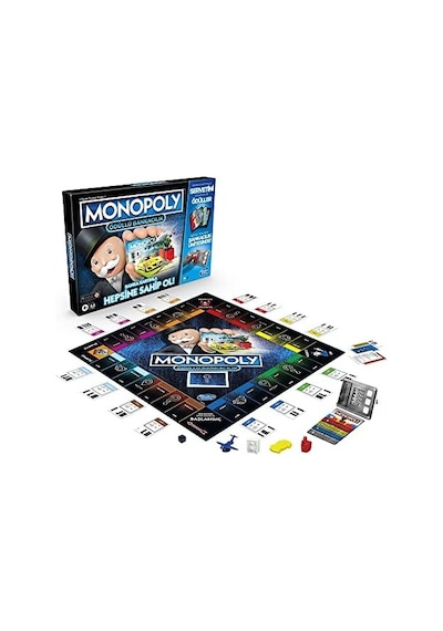 Hasbro Gaming Monopoly Ödüllü Bankacılık Kutu Oyunu, 8+ Yaş, 2-4 Oyuncu