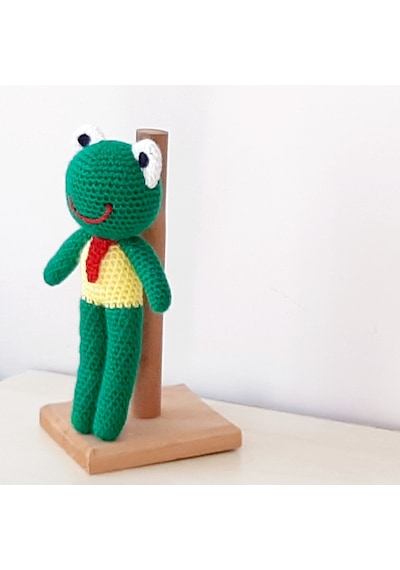 Amigurumi Örgü Oyuncak Kurbağa Erkek