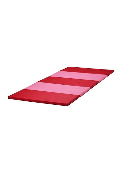 Çocuk Oyun-jimnastik Minderi 78x185 Cm Katlanır Aktivite Minderi Pembe-kırmızı Renk