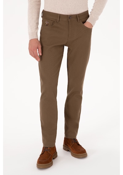 U.S. Polo Assn. Erkek Haki Slim Fit Kanvas / Chino Pantolon 50310340-VR027