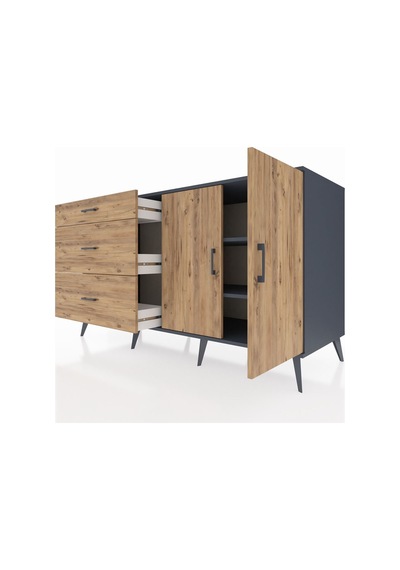 Kronos Konsol 2 Raflı 3 Çekmeceli 2 Kapaklı 176x59x99 Antrasit-çam Atlas Çam/atlas Çam - Antrasıt Kronos Konsol 2 Raflı 3 Çekmeceli 2 Kapaklı 176x59x99 Antrasit-çam Atlas Çam/atlas Çam - Antrasıt