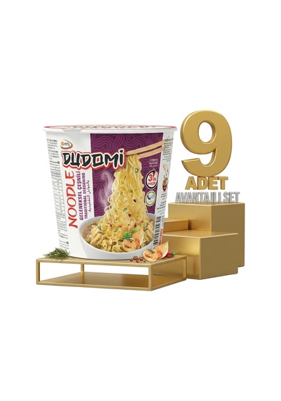 Dudomi Bardak Geneksel Çeşnili Noodle 9x60 Gr
