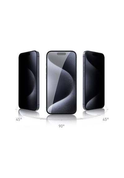 Apple  Uyumlu iPhone 15 Plus Zore Rika Premium Privacy Temperli Cam Ekran Koruyucu