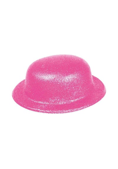 Pembe Renk Simli Melon Yuvarlak Parti Şapkası 24x26 Cm " 12684458