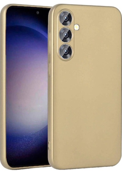 Galaxy S23 Fe Kılıf Zore Premier Silikon Kapak Gold
