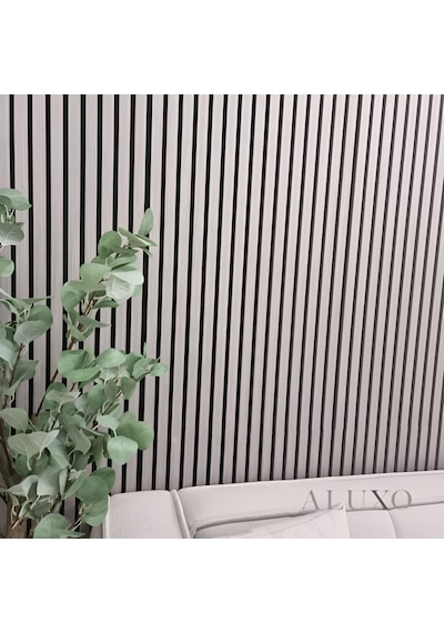 Yeni Gri Akustik Duvar Paneli 100x280 Ahşap Duvar Paneli 100 x 280 CM