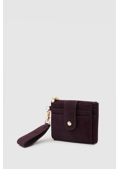 Shule Bags Pike Süet Kadın Kartlık Bordo