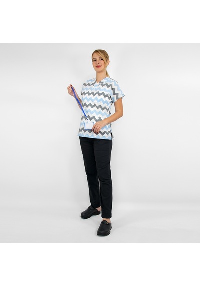 Zigzag Desenli Terikoton Alt Üst Takım