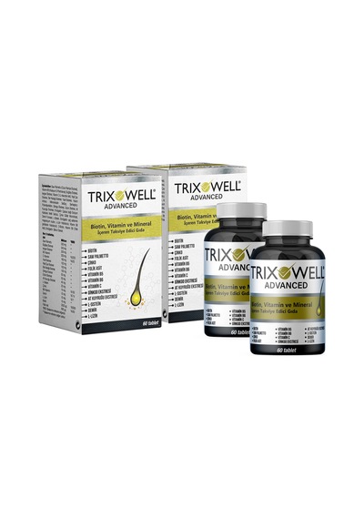 Trixowell Biotin. Vitamin Mineral Içeren Multivitamin - 2 Kutu