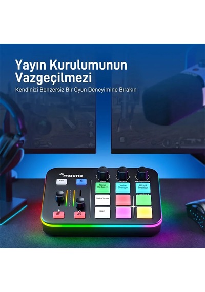 Maonocaster G1 Neo Oyun Ve Yayıncı Ses Mikseri Ses Kartı